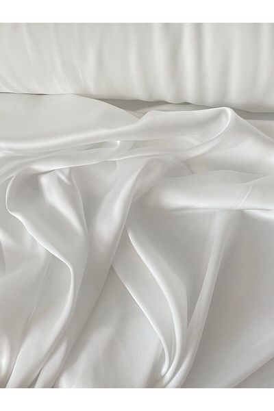 BURSA KUMAŞTAN Soft Satin Fabric Draped Shiny Width 150 Pairs Silk Chiffon