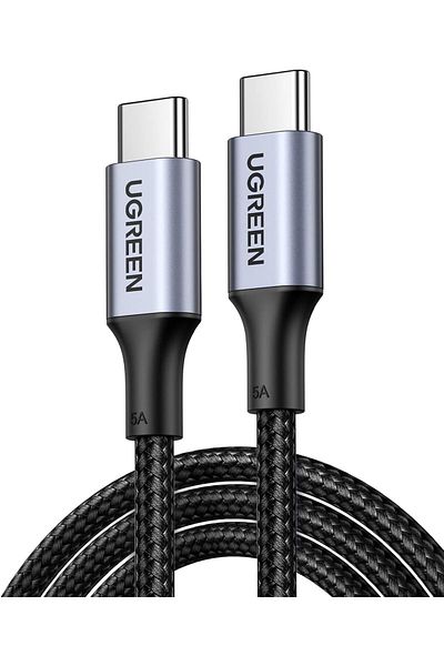 Ugreen 100W USB-C to USB-C Charging Cable, 3M Nylon braided Cable, PD Charging, Widely Compatible