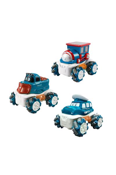 STEM 1:36 2.5G Anti-frequency Nine Pass Light Stunt Car Bark Blue Color- 1PC Style May Vary