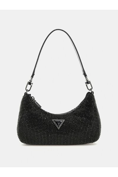 Guess Women's Black Zalina Mini Top Zipper Shoulder Bag