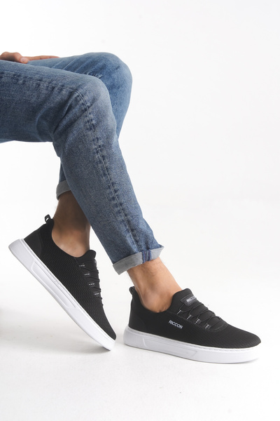 Riccon Wymdeyr Men's Sneakers 0012217 Black and White