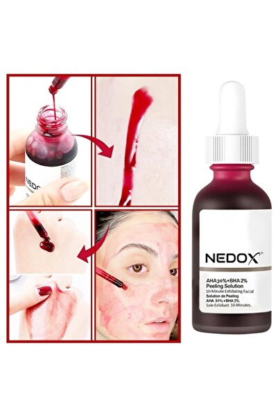 NEDOX Cilt Yenileyici Cilt Tonu Eşitleyici Kırmızı Peeling Serum Aha %30 Bha %2 Ph % 3.5 Serum 30 ml