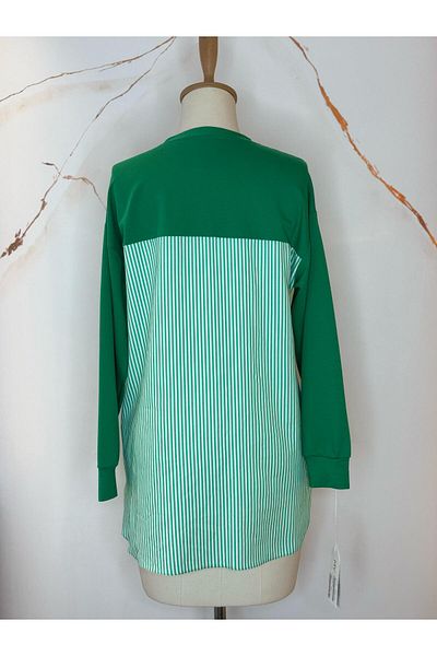 Mymood Stoned Pocket Lace Sweatshirt