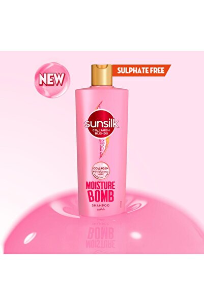 Sunsilk Moisture Bomb Collagen Shampoo 350 ml | Deep Hydration & Nourishment for Dry Hair