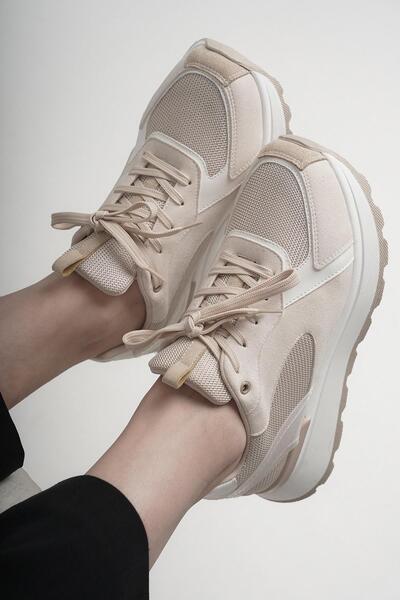 Stilbagshoes JANNET İTHAL KADIN SPOR AYAKKABI BEJ
