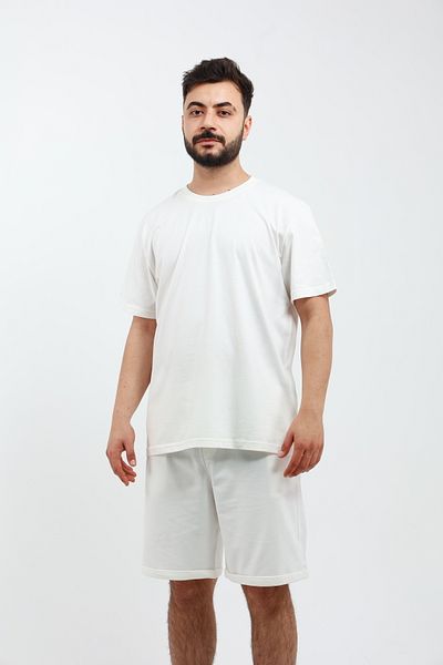 OXVİN Ανδρικό T-Shirt 2 ΤΕΜΑΧΙΩΝ & Σετ σορτς Βερμούδα (ΜΟΛΔ)