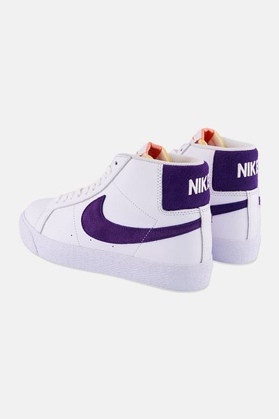 Nike Men Sb Zoom Blazer Mid Iso Lace Up Outdoor Shoes, White