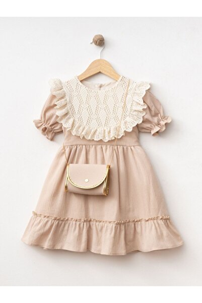 Cherrys Bebek Pamuk Bürümcük Kız Çocuk Elbise