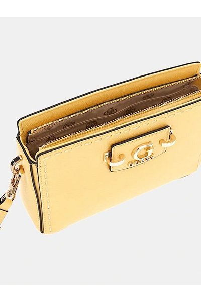 Guess Nastra Mini Crossbody felső cipzáras női sárga minitáska Hwbg9637720-csl