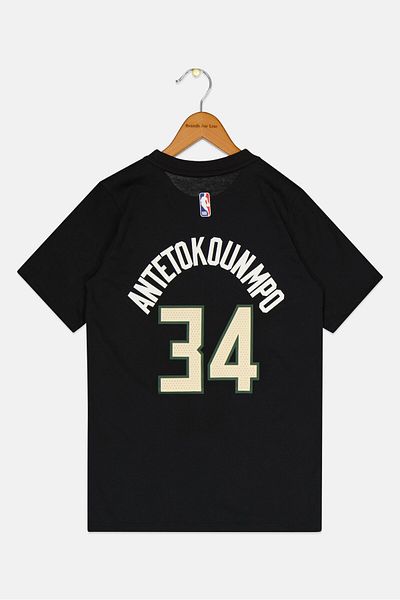 Nike Kids Boy Nike x NBA Crew Neck Short Sleeves Training T-Shirt, Black
