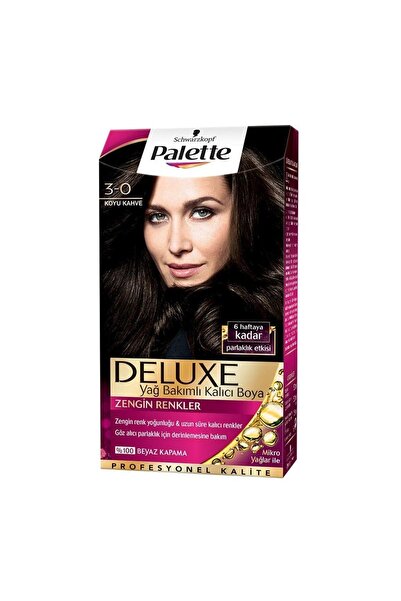 Palette Deluxe Saç Boyası No: 3.0 Koyu Kahve