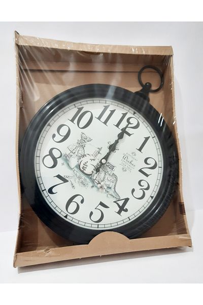 renkli çiçekler Wall Clock Flower Mug Cup Patterned White 30 cm Wall Clock