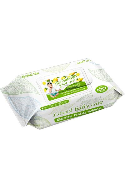 Ace Sabaah Baby Wet Wipes 100 sheets Mild Lemon Scent Pack of 12