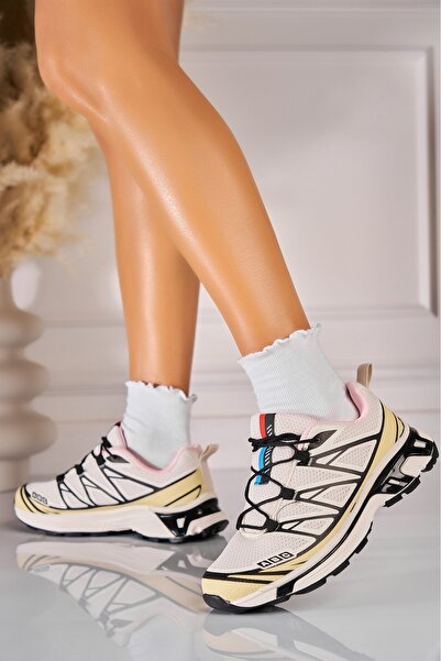 Joana Γυναικεία Αθλητικά Παπούτσια από Οικολογικό Δέρμα Μπεζ Eloni