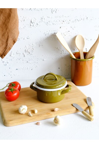 Elifle Emaye Mini Tencere 12 cm Tencere