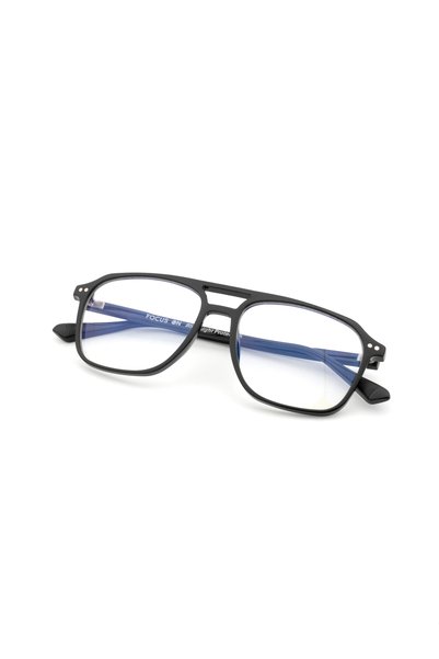 Focus On Zeno Black Screen Glasses with Blue Light Filter