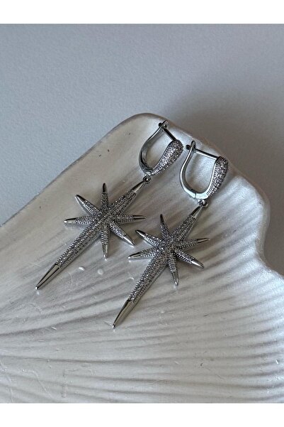 ACCESSORYHUB Northern Star Silver Color Earrings