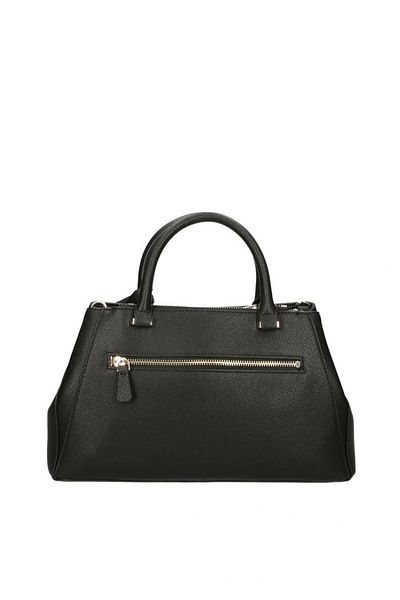 Guess Nastra Society Satchel Women's Black Handbag Hwbg9637060-Bla