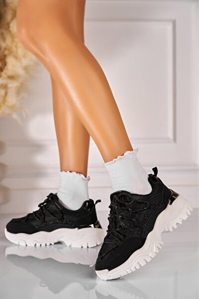 Joana Γυναικεία Adidas Μαύρα Δερμάτινα Lyani