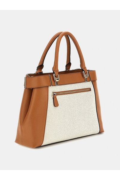 Guess Дамска чанта Anadela 3 Comp Satchel, многоцветна, Hwag9633060-ntc