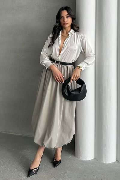 MD trend Γυναικεία ελαστική φούστα αλεξίπτωτου μέσης