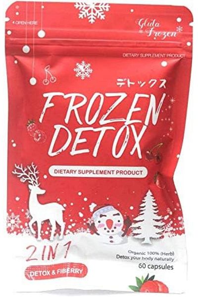 Frozen Collagen Gluta Detox Dietary Skin Whitening Supplements - 60 Capsules