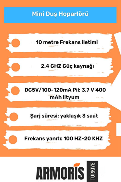 Armoris Yeni Nesil Vantuzlu Su Geçirmez Şarjlı Mini Bluetooth Özellikli Beyaz Duş Kamp Sahil Hoparlörü