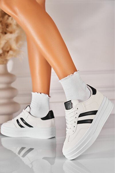 Joana Γυναικεία Adidas Λευκά Eco Leather Lanora