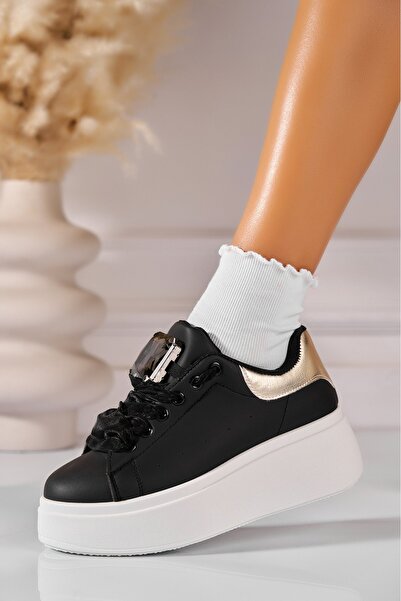 Joana Γυναικεία Adidas Μαύρα Οικολογικά Δερμάτινα Kelanie