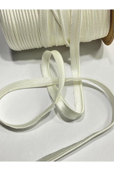 karantuhafiye 5 Meters Cream Satin Intermediate Piping
