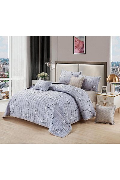Moon 7-piece compressed microfiber double bed sheet, size 220 x 240 cm