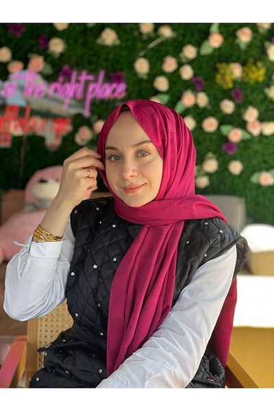Sima Violet Call Silk Jacquard Checkered Shawl