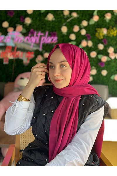 Sima Violet Call Silk Jacquard Checkered Shawl