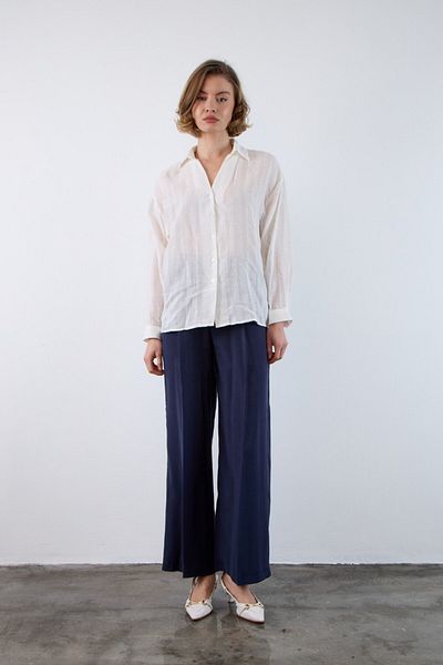 My Blog Πέτρινο διάφανο πουκάμισο Oversize - 4957