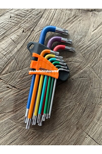 AFİX TOOLS AFİX PRO CRV ÇELİK UZUN TORK ALYAN TAKIMI TORK ALLEN SETİ 9 PCS