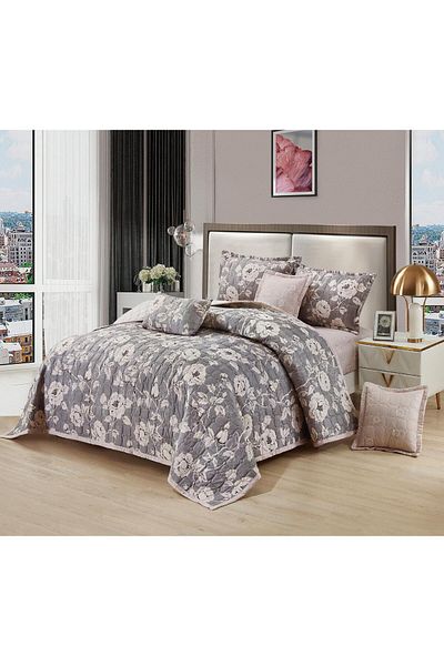 Moon 7-piece compressed microfiber double bed sheet, size 220 x 240 cm
