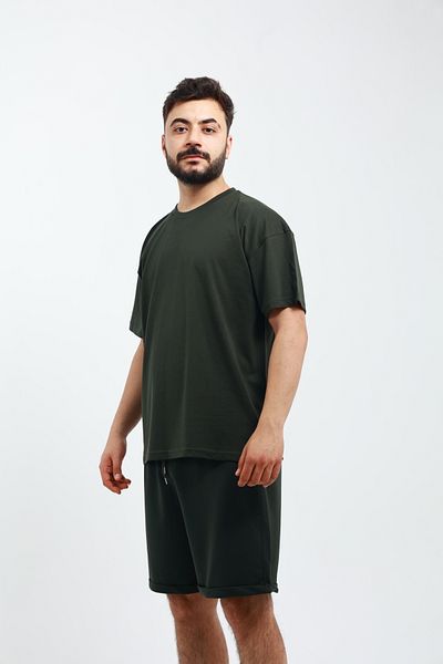 OXVİN Ανδρικό ΣΕΤ 2 ΤΕΜΑΧΙΩΝ OVERSIZED T-Shirt & Bermuda Shorts (ΜΟΛΔ)