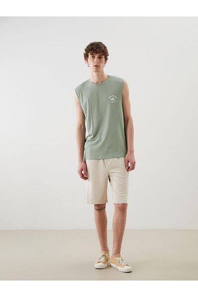 LC Waikiki XSIDE Crew Neck Printed Combed Cotton Men's Sleeveless T-Shirt