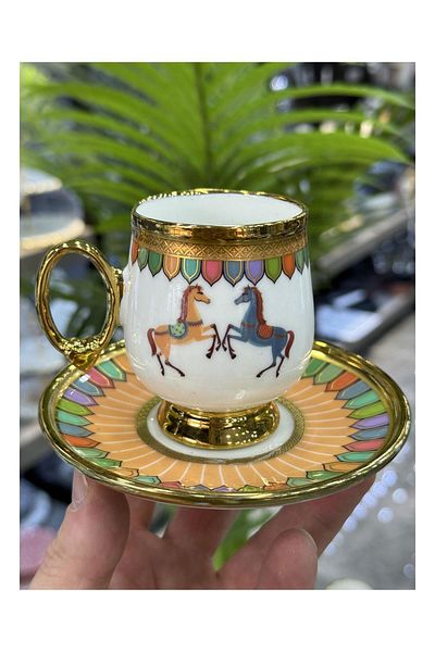 ACAR Yellow Wilshire Luxury Porcelain 6 Liter Cup Set