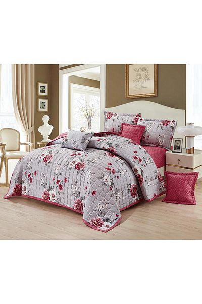 Moon 7-piece compressed microfiber double bed sheet, size 220 x 240 cm