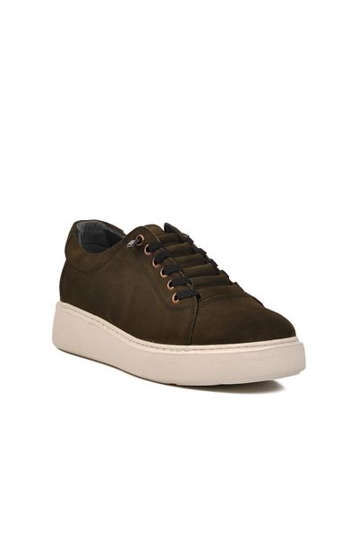 AYAKMOD Khaki Nubuck Genuine Leather Men's Casual Shoes A-55 m