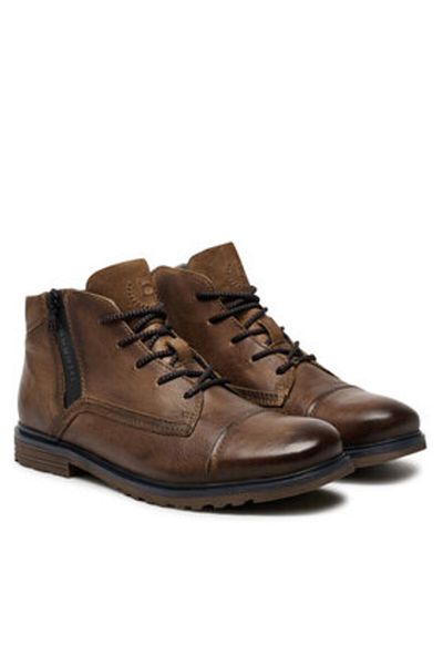 BUGATTI Men's Ankle boots brown BUGATTI-321A0U3L3500 6300 COGNAC