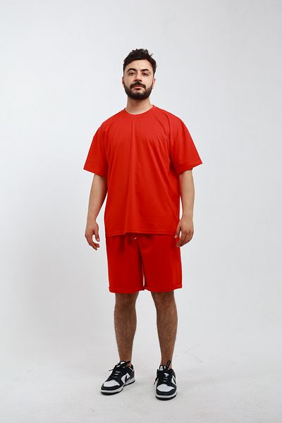 OXVİN Men's 2-Piece Oversized T-Shirt & Bermuda Shorts Set (Mold)
