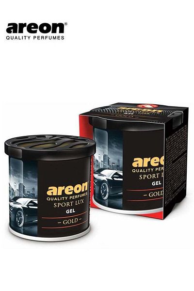 Areon Sport Lux Gold Gel Air Freshener 80 g, Long-Lasting & Adjustable Scent - GSL-01