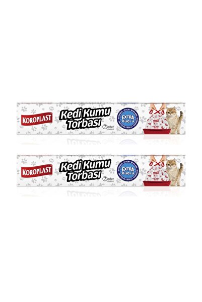 Koroplast Kedi Kumu Torbası Çöp Poşeti Temizlik Evcil Hayvan Hijyen 2 Adet