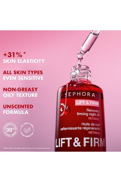 SEPHORA COLLECTION Lift & Firm Recovery Firming Night Oil with Retinol 30ml