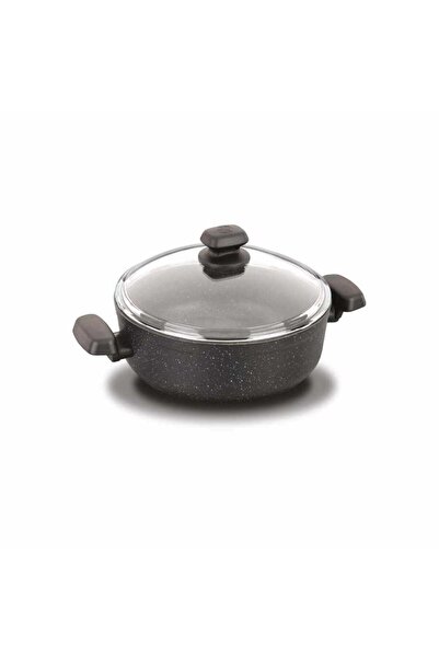 KORKMAZ Siyah Granit  Kısa Tencere