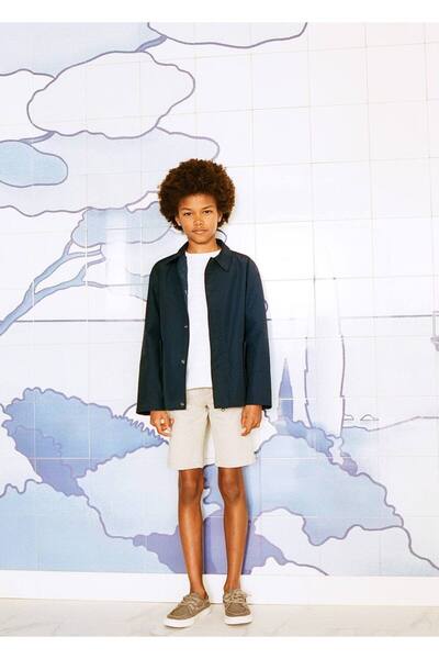 MANGO Kids Bermude din bumbac stil Chino