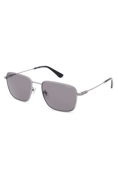 Police Octane 11 Man Square Sunglass Shiny Ruthenium_Gray 54