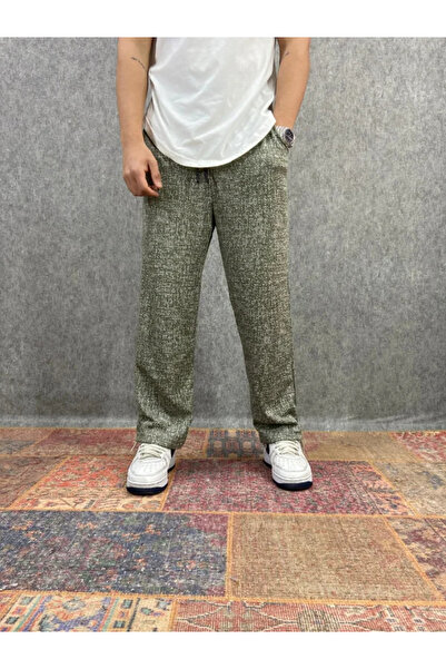 FıttingRoom Elastic Waist Dot Patterned Bohemian Pipe Leg Trousers